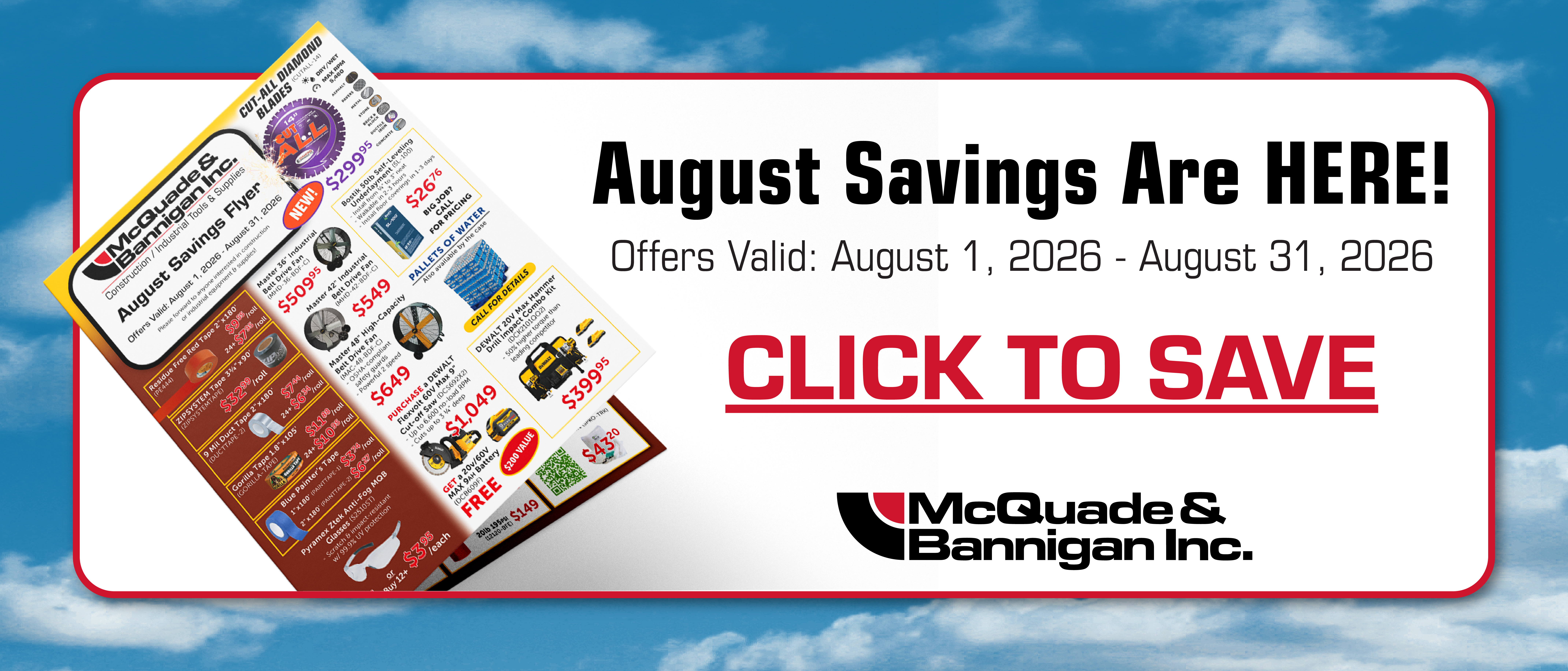 Monthly Sale Flyer