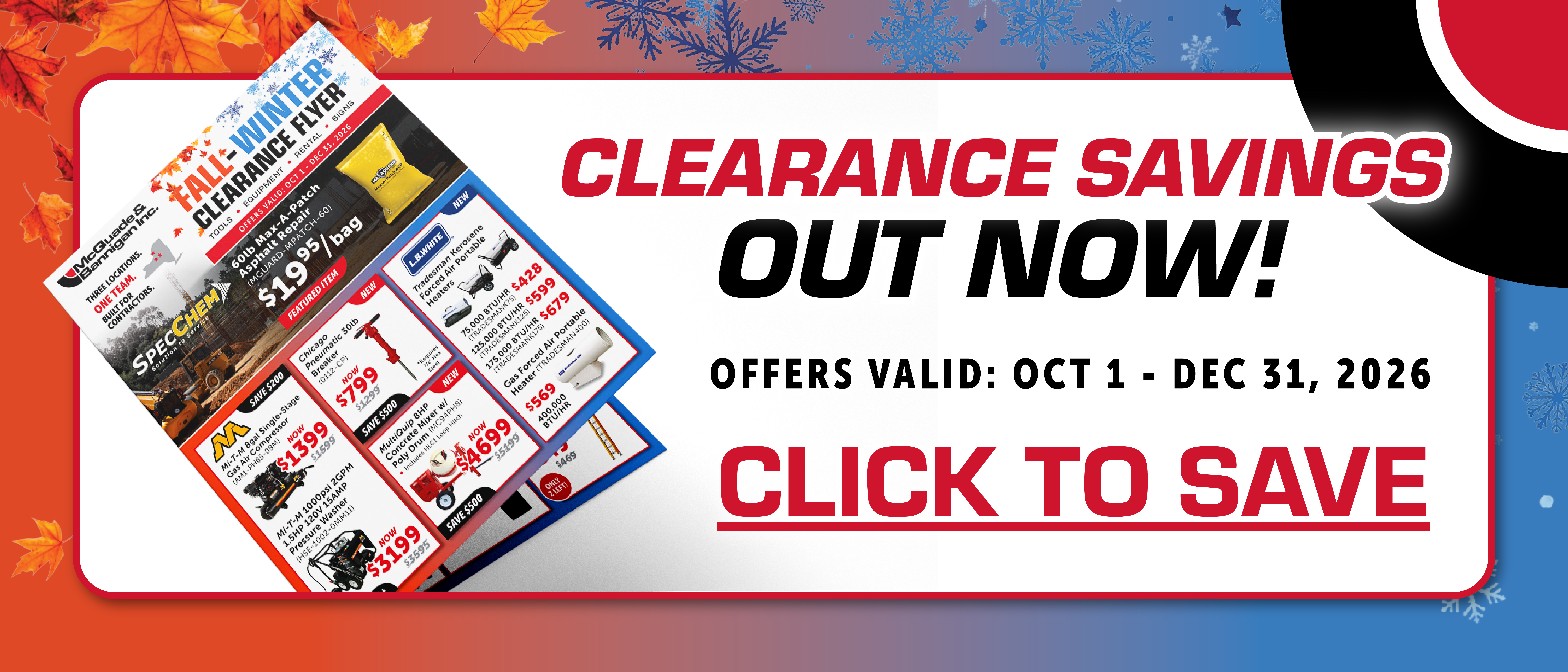 Clearance Flyer