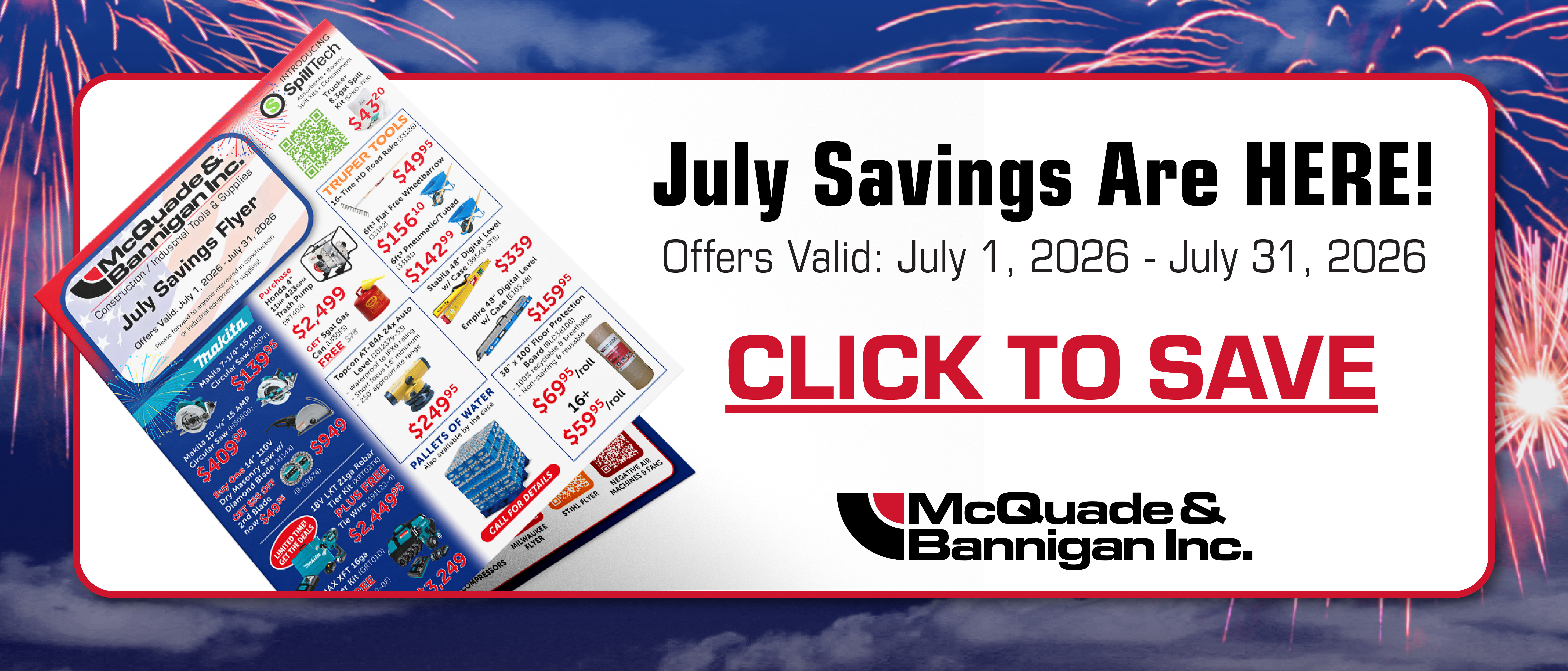 Monthly Sale Flyer
