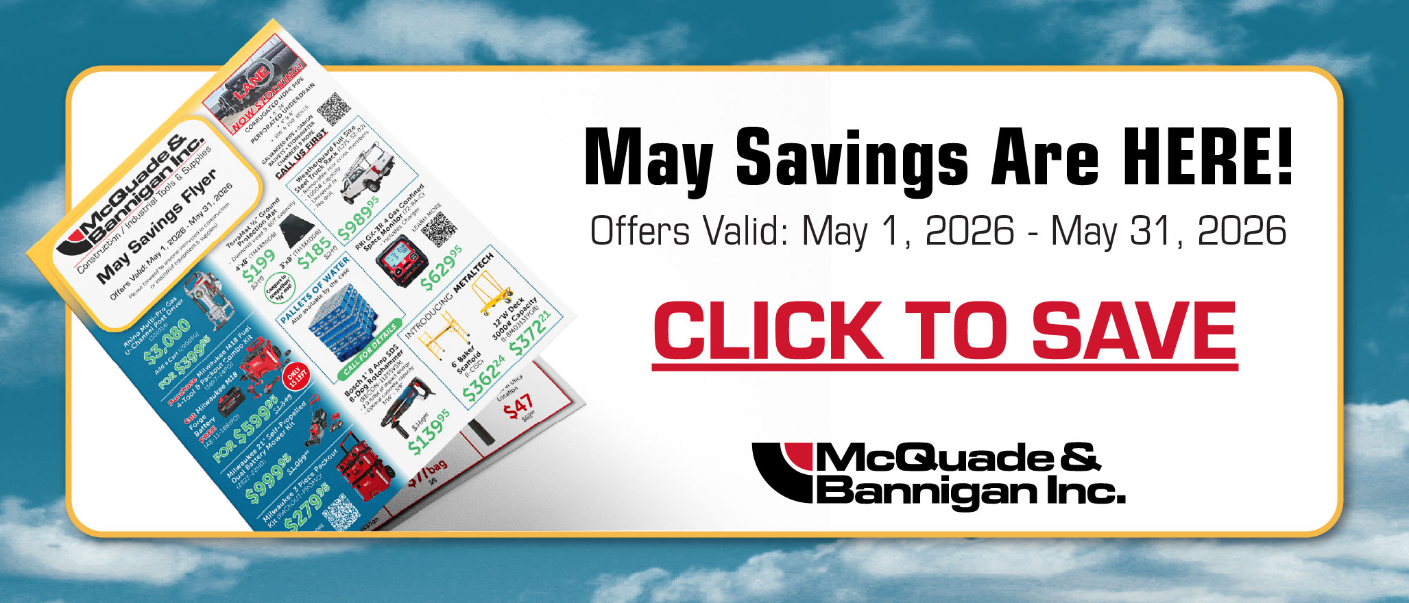 Monthly Sale Flyer