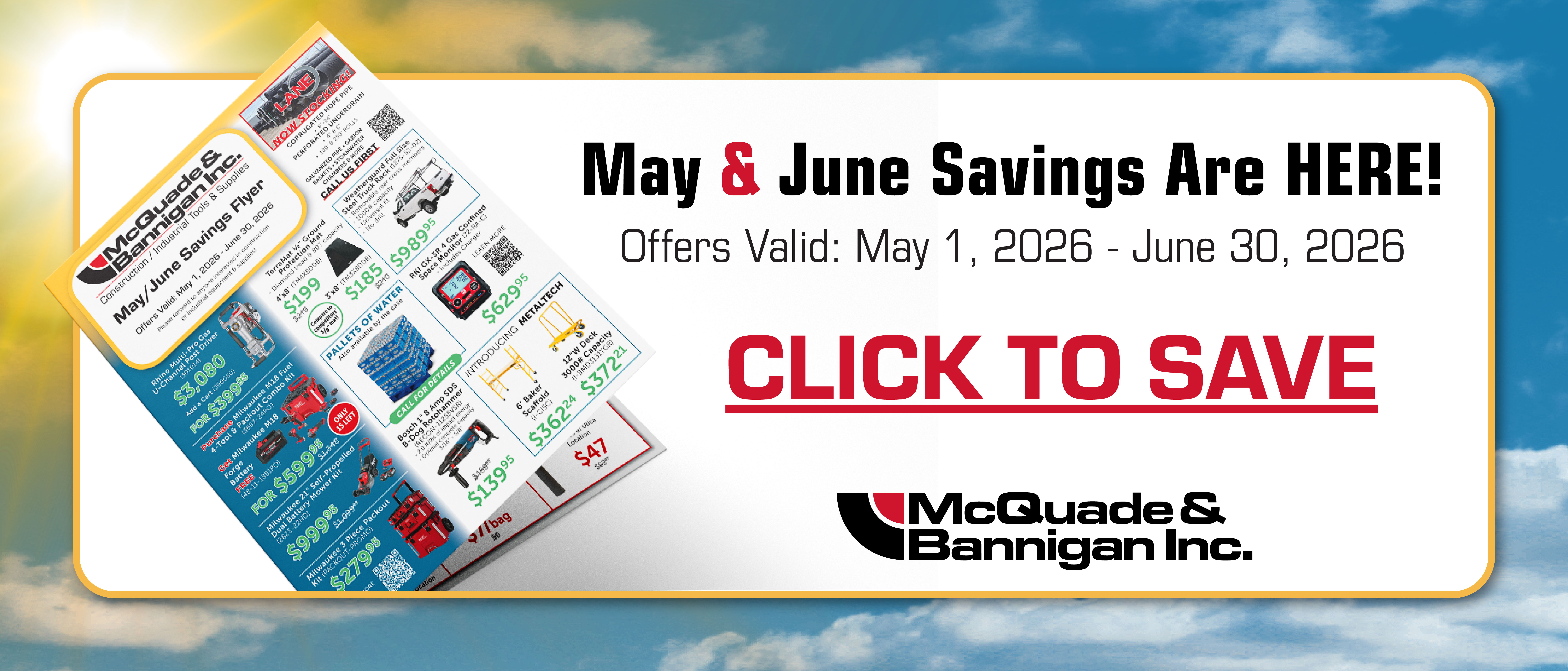 Monthly Sale Flyer